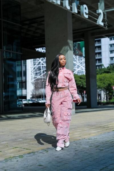 Allure Cargo Denim Set